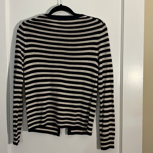 Gap Navy and White Striped Cardigan - Picture 2 of 2